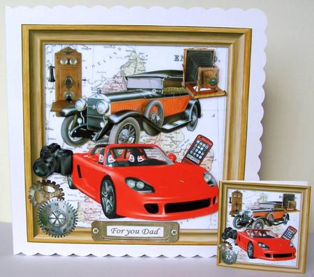 8x8 Vintage Meets Modern for the Men Mini Kit by Margaret McCartney