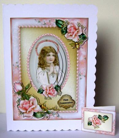 Communion Girl with Roses Sbs by Margaret McCartney