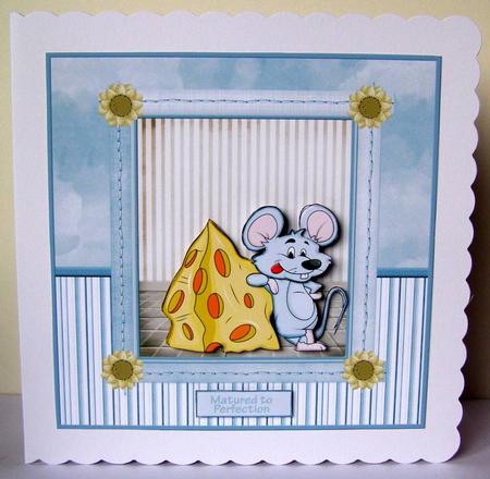 Age is Not Important 8x8 Card with Decoupage by Margaret McCartney