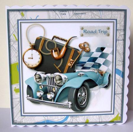 Road Trip Card Topper by Margaret McCartney