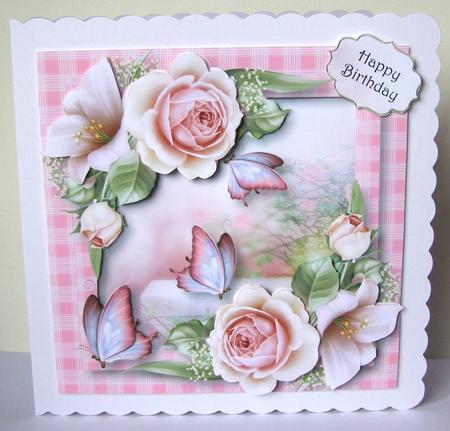 Floral & Flutters - Roses & Lilies by Margaret McCartney