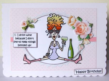 Rita Don't Bottle Things Up Quick Card by Margaret McCartney