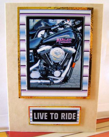 My Sweet Harley Davidson - Card Toppers by Margaret McCartney