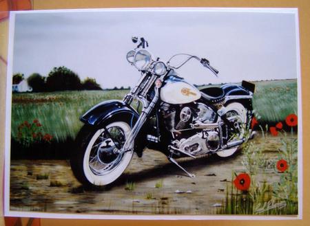 Customized Harley Davidson by Margaret McCartney