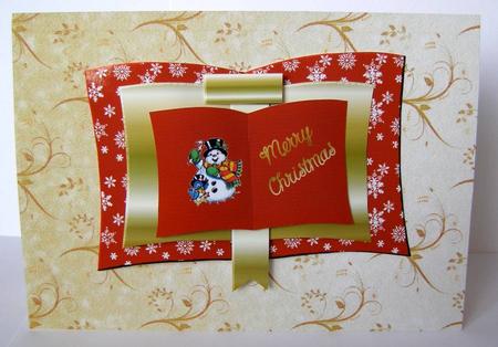 Christmas Snowman Book Sheet by Margaret McCartney