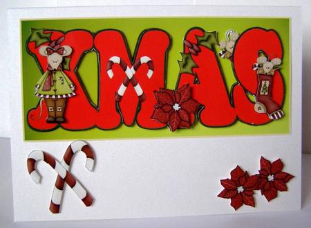 Xmas Dimensional Card by Margaret McCartney