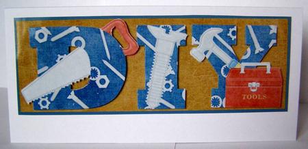 Men's Large DIY Dl Card by Margaret McCartney