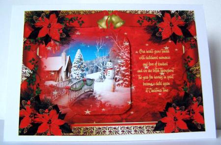 Christmas Scene and Verse with Toppers by Margaret McCartney