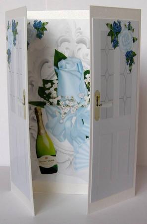 Special Occassion, with Blue Rose, Gatefold by Margaret McCartney