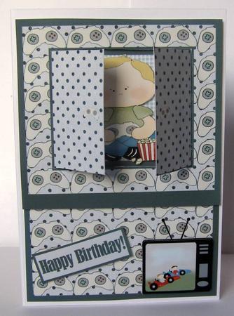 Open the Door! Boy Gamer Card by Margaret McCartney