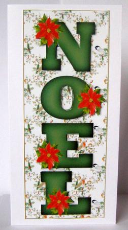 Tall Dl Noel with Poinsettias by Margaret McCartney