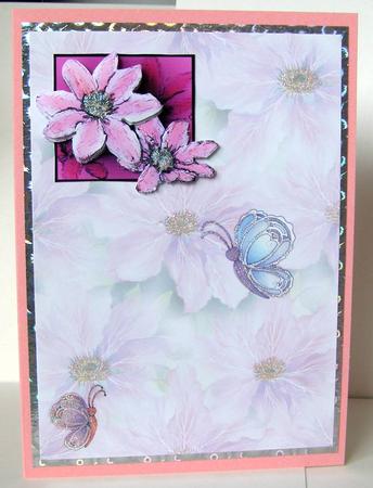 Clematis Decoupage by Margaret McCartney