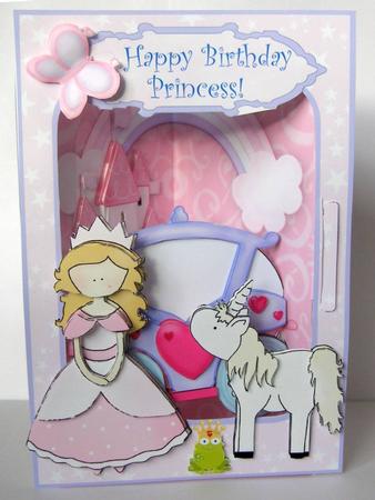 3D Corner Card Kit - Magical Birthday Princess by Margaret McCartney