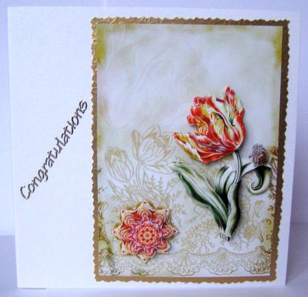 Vintage Floral 72 by Margaret McCartney