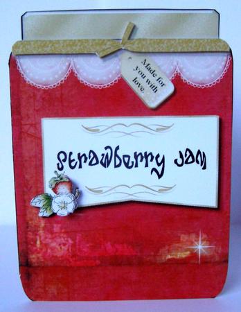 Jar of Strawberry Jam Card by Margaret McCartney
