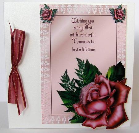 Roses and Lace with Verse and Decoupage by Margaret McCartney