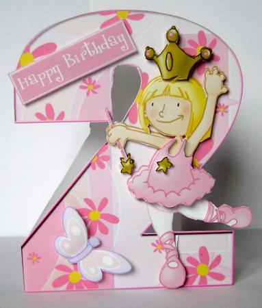 Pink Princess Ballerina Age 2 by Margaret McCartney