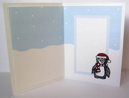 Penguin Party A5 Card Insert Portrait by Margaret McCartney