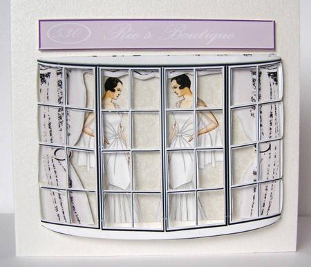 Wedding Boutique Shop Window by Margaret McCartney