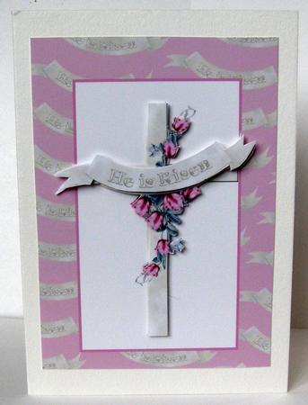 He is Risen Card Front by Margaret McCartney