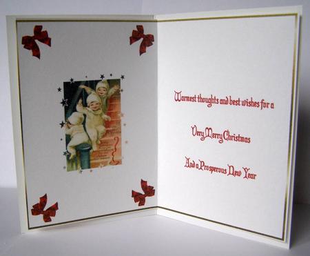 Vintage Children at Christmas Insert 2 by Margaret McCartney