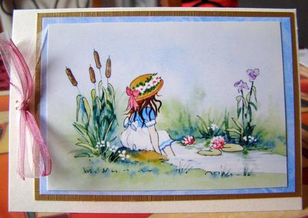 Little Girl Topper and Background by Margaret McCartney