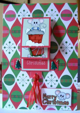 Three Christmas Mice Waterfall by Margaret McCartney