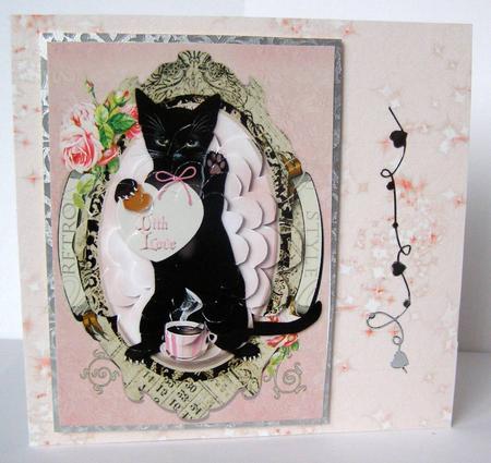 Peach Fairy Dust Backing Paper by Margaret McCartney