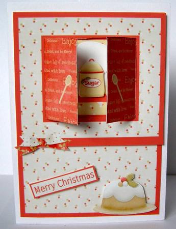 Open the Door! Christmas Baking Card by Margaret McCartney