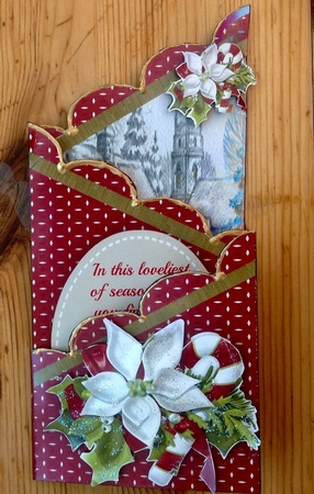 Lovely Tri fold card with Verse 2 by Margaret Mountstephens