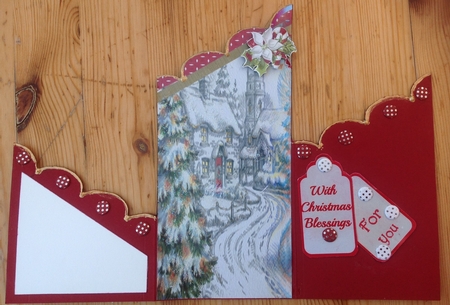 Lovely Tri fold card with Verse 2 by Margaret Mountstephens