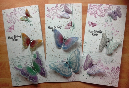 Beautiful Vellum effect Butterflies by Margaret Mountstephens