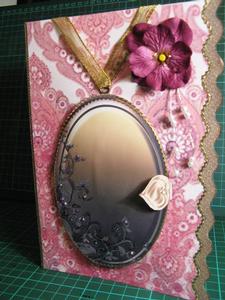 Flower Lady Fancy Locket Card Kit by Margaret Mountstephens