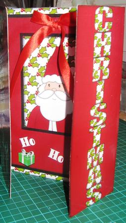 Merry Christmas Santa Gate Fold by Margaret Mountstephens