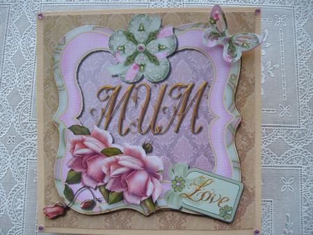 Mother's Day Rose & Brocade by Margaret Mullan