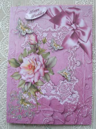 Butterflies and Pink Roses by Margaret Mullan