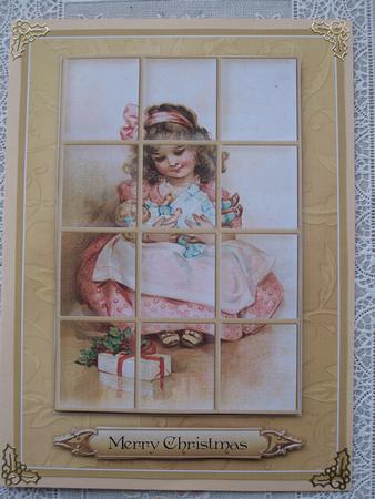 Christmas Memories - Window Tile Card by Margaret Mullan