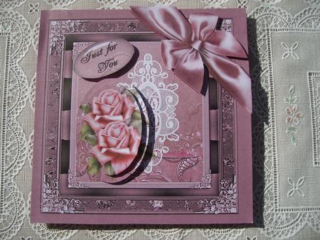 8x8 Rose and Ribbon by Margaret Mullan