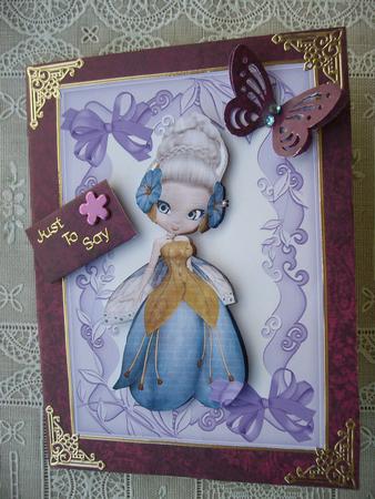 Little Bluebell Faerie, in Floral Frame, A4 by Margaret Mullan