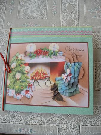 Christmas Fire and Tree by Margaret Mullan