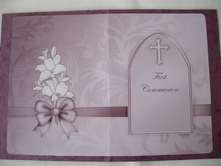 First Communion Metallic Matching Insert 5 x 7 Portrait by Margaret Mullan