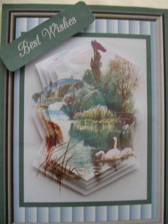 Peaceful Lake and Swans by Margaret Mullan