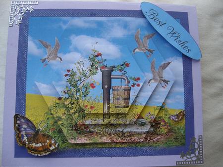 On the Hillside Absolute Beauty Best Wishes by Margaret Mullan