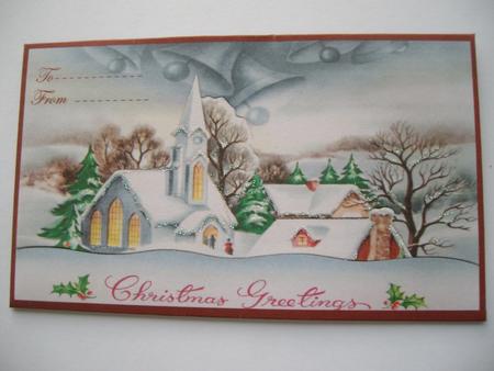 Christmas Church Greetings Money Wallet by Margaret Mullan