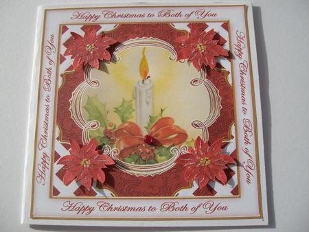 Single Candle Both of You Lattice Corner 8in Topper by Margaret Mullan