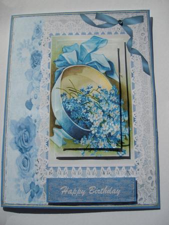 Lovely Vintage Forget-me-nots, Pyramarge by Margaret Mullan