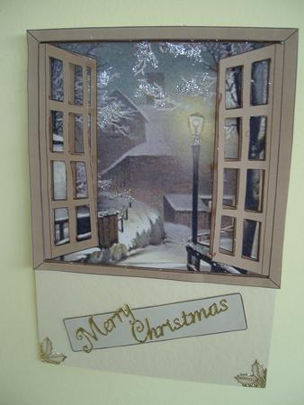 Christmas Window Scene Toppers 2 by Margaret Mullan