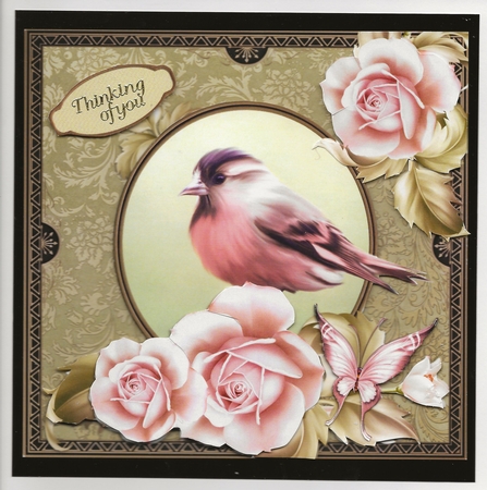 Finch and flowers mini kit by Margaret Prior