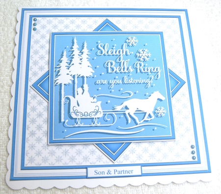 CHRISTMAS QUICK LAYER CARDS Monotone Scenes Bumper Kit by Margaret Scott