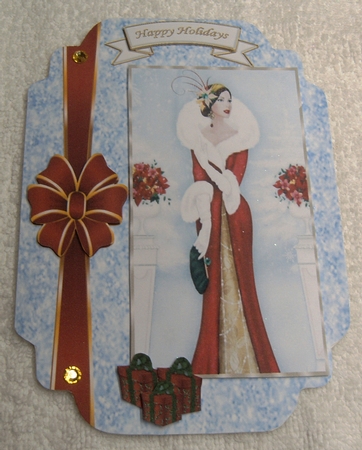 Happy Holidays...My Wish To You - Cut And Fold Card by Margaret Scott